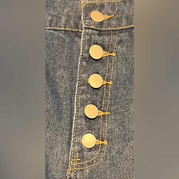 NWOT LUNE Plus Size Button Fly Wide Leg Loose Casual Jeans - size 16(2X) - Picture 4 of 9